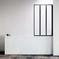 Шторка Veconi PL73BR-120-01-19C4 Palau на ванну PL-73BR, 120x150 см, профиль черный/стекло прозрачное Шторка Veconi PL73BR-120-01-19C4 Palau на ванну PL-73BR, 120x150 см, профиль черный/стекло прозрачное