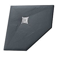 Душевой поддон RGW 16155100-02 Stone Tray ST/T-G трапеция, графит Душевой поддон RGW 16155100-02 Stone Tray ST/T-G трапеция, графит