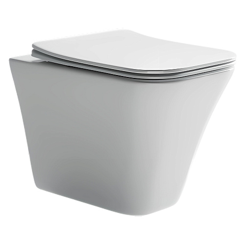 Унитаз Ceramica Nova CN1902 Mono Rimless подвесной, 35х50 см, глубокий смыв, с ультра тонкой крышкой-сиденьем, белый Унитаз Ceramica Nova CN1902 Mono Rimless подвесной, 35х50 см, глубокий смыв, с ультра тонкой крышкой-сиденьем, белый