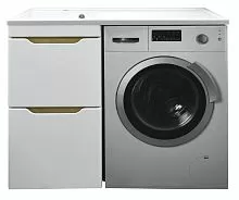 Тумба Azario CS00078395 Magenta с раковиной, напольная, 56х50 см, белая купить недорого в интернет-магазине Керамос