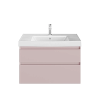 Тумба Kerama Marazzi CUB.80.2\MAL Cubo под раковину подвесная 80х47 см, мальва матовый Тумба Kerama Marazzi CUB.80.2\MAL Cubo под раковину подвесная 80х47 см, мальва матовый