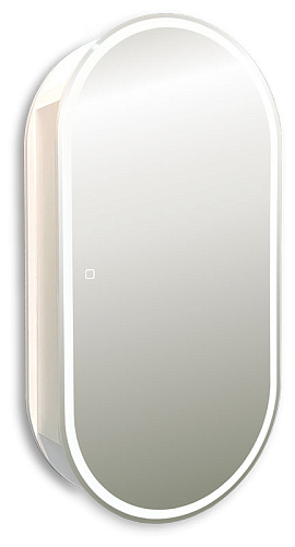 Зеркальный шкаф Azario LED-00002515 Soho подвесной, с подсветкой, 50х100 см, белый купить недорого в интернет-магазине Керамос