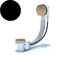 Слив-перелив Эстет ФР-00011720 АниПласт для ванны, черный глянец