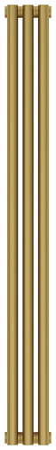 Радиатор Сунержа 032-0302-1203 Эстет-11 отопительный н/ж 1200х135 мм/ 3 секции, матовое золото