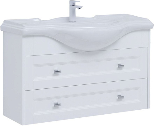 Тумба с раковиной Aquanet 00306203 Монте, 107х48 см, белая снят с производства