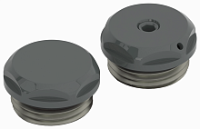 Спускной клапан/заглушка Сунержа 7024-1201-0000 d 25 мм / G 1/2" НР / 2 шт., графитовый серый (RAL 7024)
