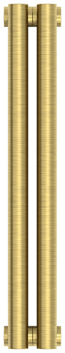 Радиатор Сунержа 051-0301-5002 Эстет-1 отопительный н/ж 500х90 мм/ 2 секции, состаренная латунь