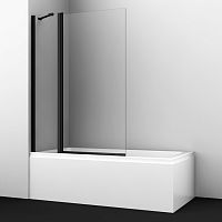 Шторка для ванны WasserKRAFT 48P02-110B Berkel 48P распашная, прозрачное стекло