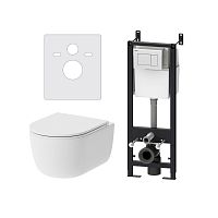 Комплект: Унитаз, сиденье, инсталляция, кнопка Damixa SIRIUS DX86.IS10101.1700