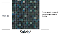 Мозаика Мира ALMA Salvia(8) 32.7x32.7 Стеклянная мозаика