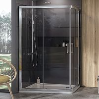 Душевой уголок Ravak 0ZVG70U00Z1 10AP4, 120х90 см, 10°, сатин + транспарент