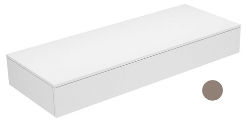 Тумба Keuco 31760170000 Edition 400 боковая 140х53.5 см, трюфель/стекло матовое трюфель купить недорого в интернет-магазине Керамос