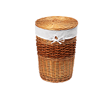 Корзина для белья WasserKRAFT WB-410-S Main 30х30 см, коричневая