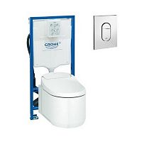Унитаз-биде в комплекте с инсталляцией и кнопкой Grohe SENSIA ARENA 124846