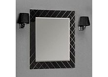 Зеркало Акватон Венеция 90 (1A1557L0VNL20) черное со светильником