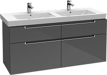 Тумба Villeroy & Boch A91700FQ Subway 2.0 под раковину 129х45 см, дуб графитовый (Oak Graphite) Тумба Villeroy & Boch A91700FQ Subway 2.0 под раковину 129х45 см, дуб графитовый (Oak Graphite)