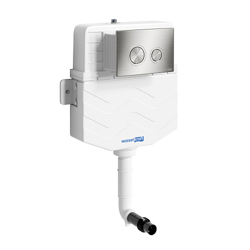 Смывной бачок WasserKraft 10TLT.031.ME.BN01 Aller встраиваемый + кнопка смыва, белый