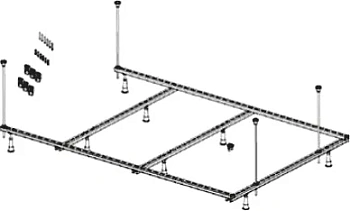 Каркас Riho 2YNCS1120 Castello для ванны 180х120 см усиленный, серый