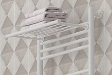 Полка Сунержа 30-2012-4370 прямая 4П (L - 370 мм) н/ж для ДР Полка Сунержа, матовый белый