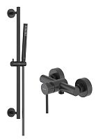 Комплект Aquatek AQ1332MB Европа для ванной Set 2 в 1 (AQ1360MB + AQ2012MB), черный матовый