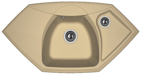 Мойка для кухни Florentina 20.150.D0980.306 Сардиния 98х51 см, с крылом, капучино снят с производства