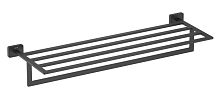 Полка Aquatek AQ4315MB Либра для полотенец, черный матовый