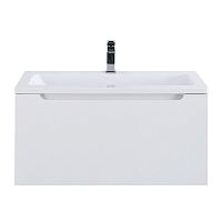 База BelBagno ETNA-M-800/380-1C-SO-BL под раковину 80х39 см, подвесная, Bianco Lucido (белый глянец)