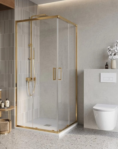 Душевой уголок BelBagno LUCE LUCE-A-2-100-C-ORO