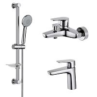 Комплект Aquatek AQ1130CR Бетта для ванной Set 3 в 1 (AQ1110CR + AQ1140CR + AQ2013CR), хром