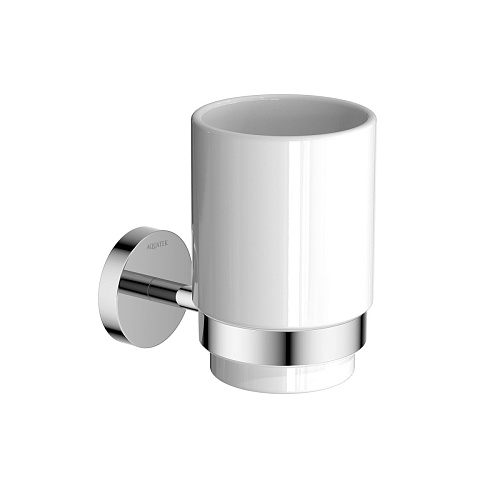 Стакан Aquatek AQ4604CR Бетта с держателем, хром купить недорого в интернет-магазине Керамос