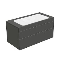 Тумба Keuco 31582390000 Edition 400 под умывальник 105х53.5 см, антрацит/антрацит
