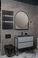 Тумба без раковины 80x46 DUST 2 полки Vallessi 837-080-GD mat