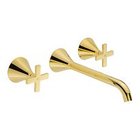 Смеситель Migliore 28167 Sirius скрытого монтажа для раковины, золото