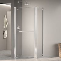 Душевой уголок RGW 04084877-011 Passage PA-48 (PA-03 + Z-050-1 + держатель), 185 см, профиль хром