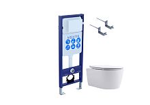 Инсталляция с подвесным унитазом Aquatek ЕВРОПА Set AQUATEK ЕВРОПА New-017 3в1
