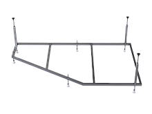 Сборный каркас Aquatek KAR-0000077 New 150 (к ваннам Бетта, Вега, Таурус) универсальный, хром