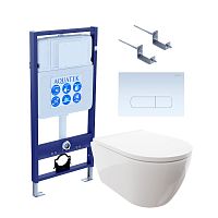 Инсталляция с подвесным унитазом Aquatek Поларис SET AQUATEK ПОЛАРИС-013 4в1