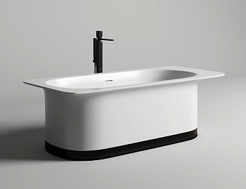 Ванна отдельностоящая Salini 102721M Ninfea, материал S-Stone, 180х82 см, белая