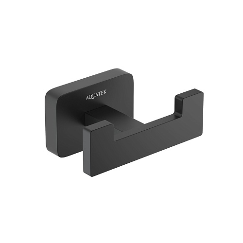 Крючок Aquatek AQ4302MB Либра двойной, черный матовый - купить в Санкт-Петербурге, цена на Крючок Aquatek AQ4302MB Либра двойной, черный матовый в интернет-магазине Керамос Крючок Aquatek AQ4302MB Либра двойной, черный матовый купить недорого в интернет-магазине Керамос