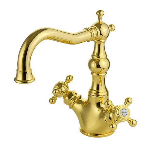 Смеситель Migliore 18398 Arcadia для раковины, золото