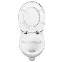 Чаша унитаза Vitra 7855B003-0075 S10 SpinFlush подвесного 36х44 см, безободковый, белый Чаша унитаза Vitra 7855B003-0075 S10 SpinFlush подвесного 36х44 см, безободковый, белый