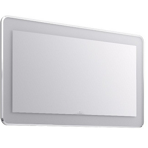 Зеркало Aqwella Mal.02.12 Malaga с подсветкой 120х70 см, белое