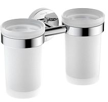 Стакан Aquatek AQ4117CR Европа с держателем двойной, хром