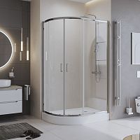 Душевое ограждение BelBagno Uno UNO-195-RH-2-100/80-C-Cr Душевое ограждение BelBagno Uno UNO-195-RH-2-100/80-C-Cr