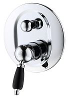 Смеситель Caprigo 02B-551-crm Adria-Uno Black Edition для душа, хром