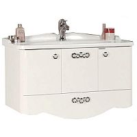 Тумба Акватон 1A155601VN010 Венеция 90 под раковину, 86х43 см, белый/хром глянец