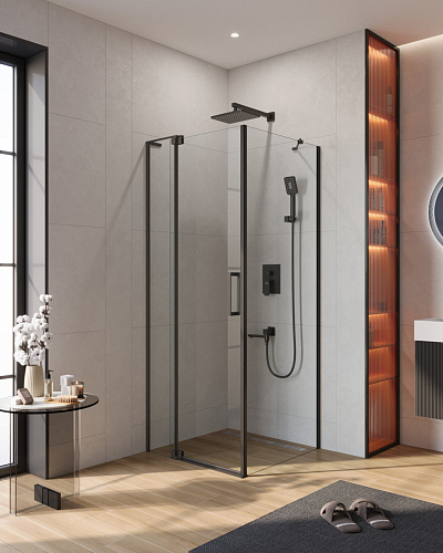 Душевой уголок CEZARES SLIDER-AH-1-80-70/80-C-NERO Душевой уголок CEZARES SLIDER-AH-1-80-70/80-C-NERO