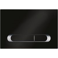 Смывная клавиша KKPol 350/PPC/063-00-03 M09 V1 для инсталляции, черный/хром/черный