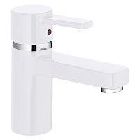 Смеситель Kludi 382519175 Zenta для раковины однорычажный, без донного клапана, белый/хром