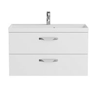 База BelBagno AURORA-900-2C-SO-BL под раковину 90х45 см, подвесная, Bianco Lucido (белый глянец)